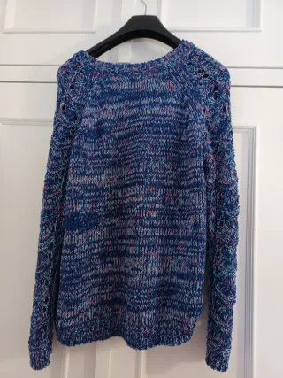 Jersey azul multicolor