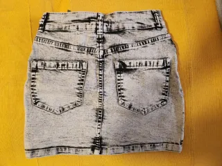 Falda vaquera elástica