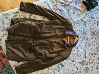 Abrigo Vintage Ante Verde.M.