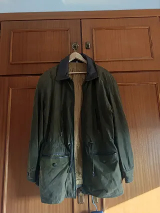 Abrigo Vintage Ante Verde.M.