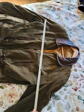 Abrigo Vintage Ante Verde.M.