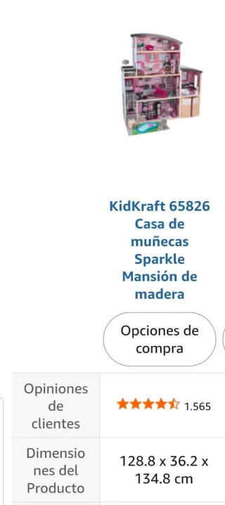 Casa de muñecas KidKraft Sparkle Mansion.