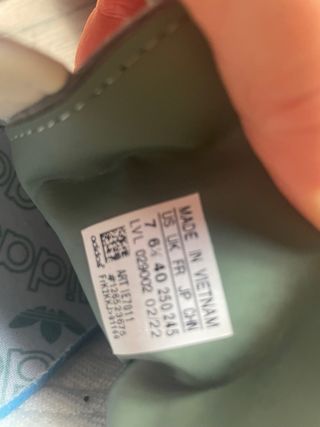 Adidas Samba verdes y beige