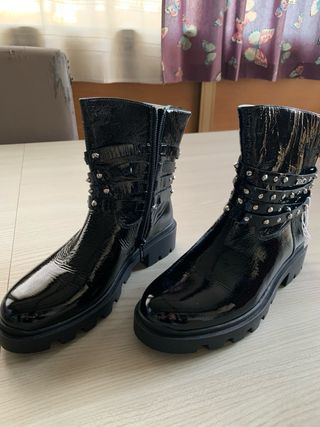 Stivaletti Liu Jo neri vernice borchie