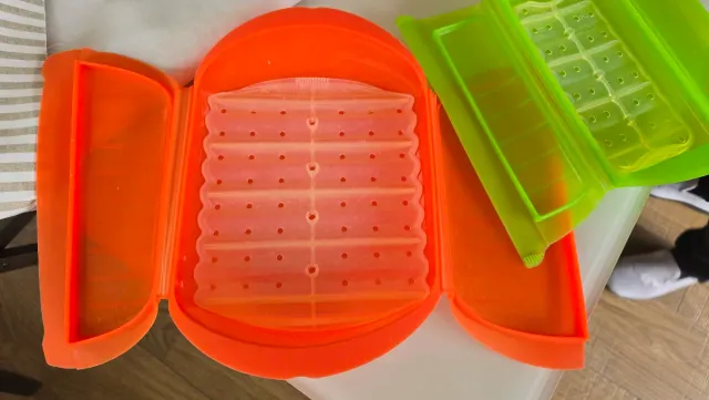 Estojos de vapor Lecue Laranja e Verde