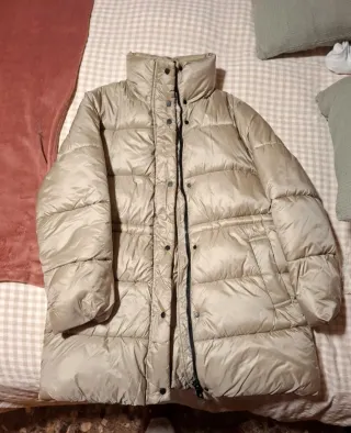 Plumífero Mango Beige Talla XL