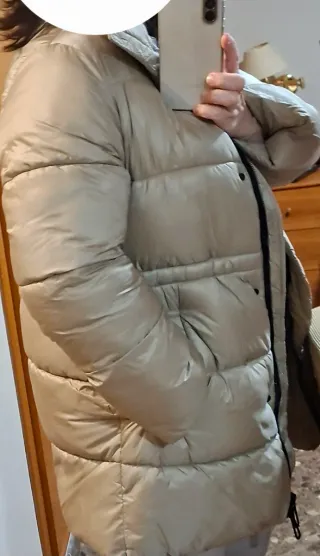 Plumífero Mango Beige Talla XL