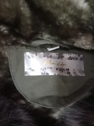 Parka donna verde con pelliccia