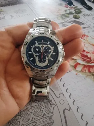 Orologio Chronotech Uomo Blu e Argento