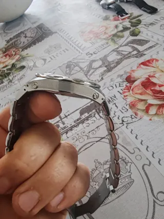 Orologio Chronotech Uomo Blu e Argento