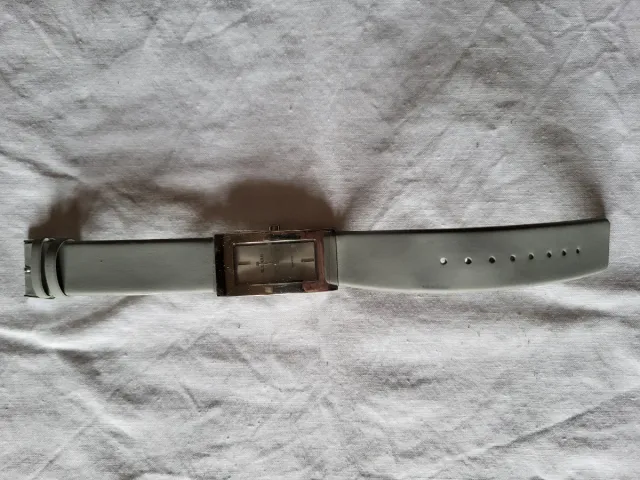 Reloj Esprit Rectangular Gris y Plateado