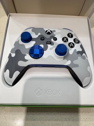 Mando Xbox Design Lab Camuflaje Azul