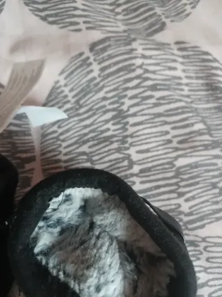 Guantes negros mujer talla única.