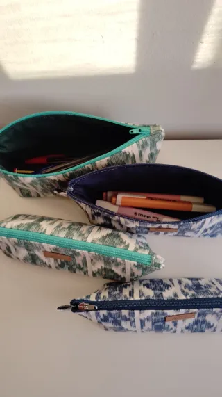Estuche escolar o neceser estampado