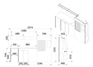 Mueble Camper VW T5-T6 Transporter