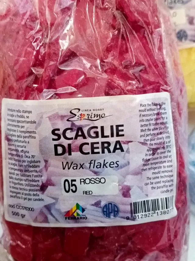 Set 24 confezioni cera candele + 2 stampi