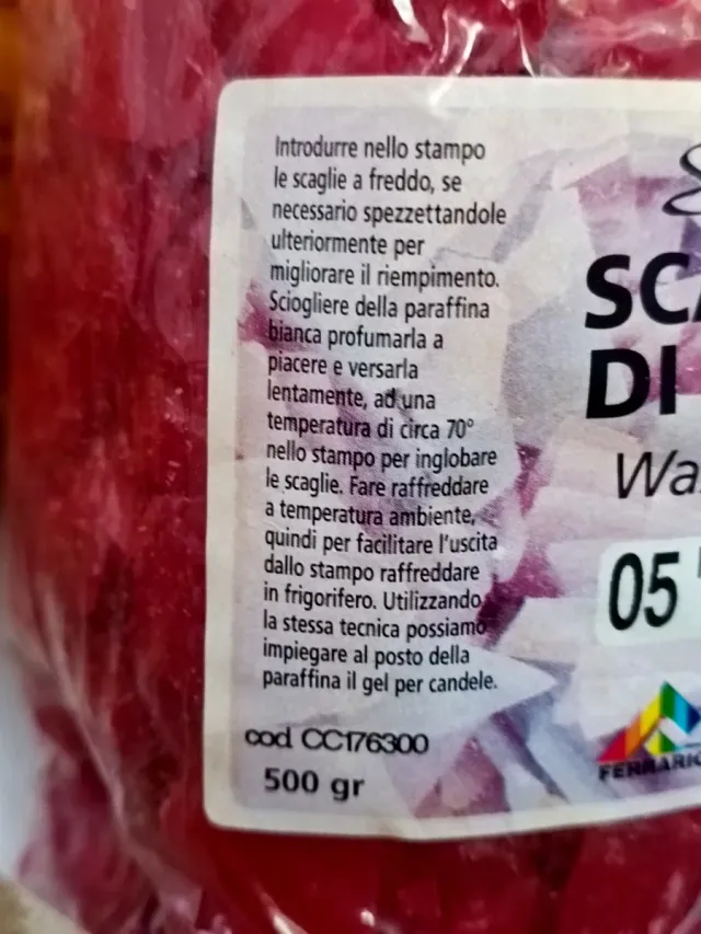 Set 24 confezioni cera candele + 2 stampi