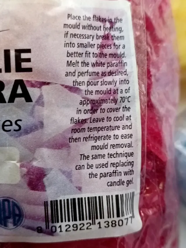 Set 24 confezioni cera candele + 2 stampi