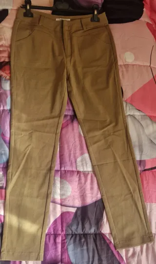 Pantalone donna beige