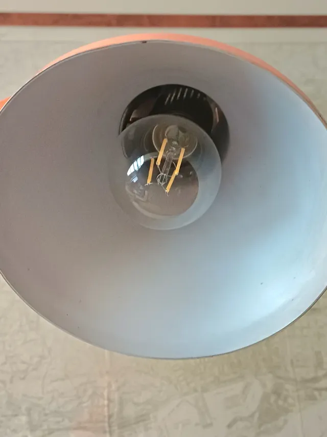 Lámpara Flexo Vintage Luxo Naranja