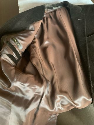 Americana marrón 2 botones 2 aberturas