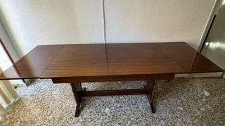 Mesa de comedor extensible madera vintage