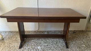 Mesa de comedor extensible madera vintage