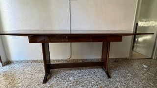 Mesa de comedor extensible madera vintage