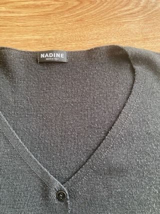 Chaqueta Nadine Lana Merino Negra Talla s/m