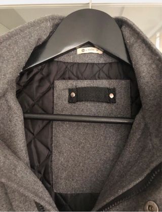 Abrigo gris invierno talla M