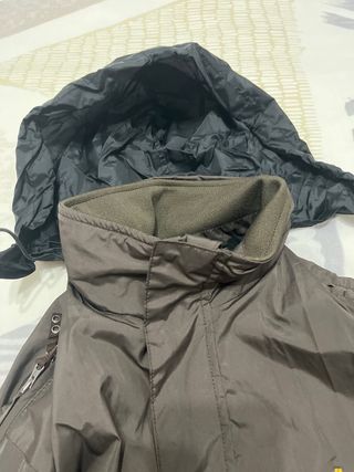 Chaqueta Invierno Hombre Talla L Marrón con forro