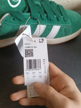 Zapatillas Adidas Campus 00s Verde Talla 40