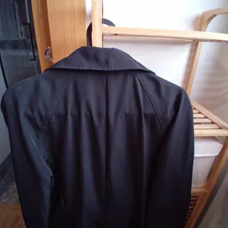 Gabardina Zara Negra Talla M