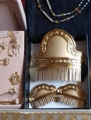 Aderezo Fallera Niña Completo Oro y Perlas