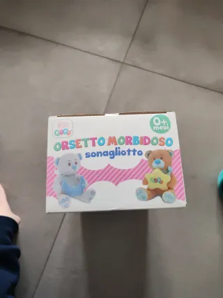 Orsetto Morbidisoso Sonaglietto Neonato