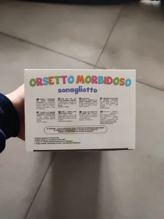 Orsetto Morbidisoso Sonaglietto Neonato