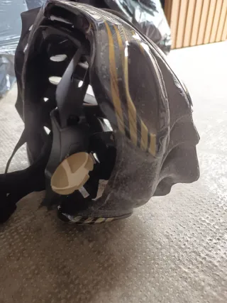 Casco Bici Adulto Negro y Dorado