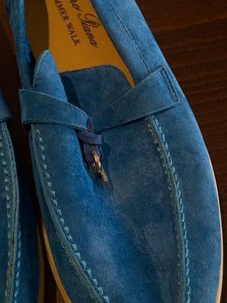 Loro Piana Mocasines Verdes