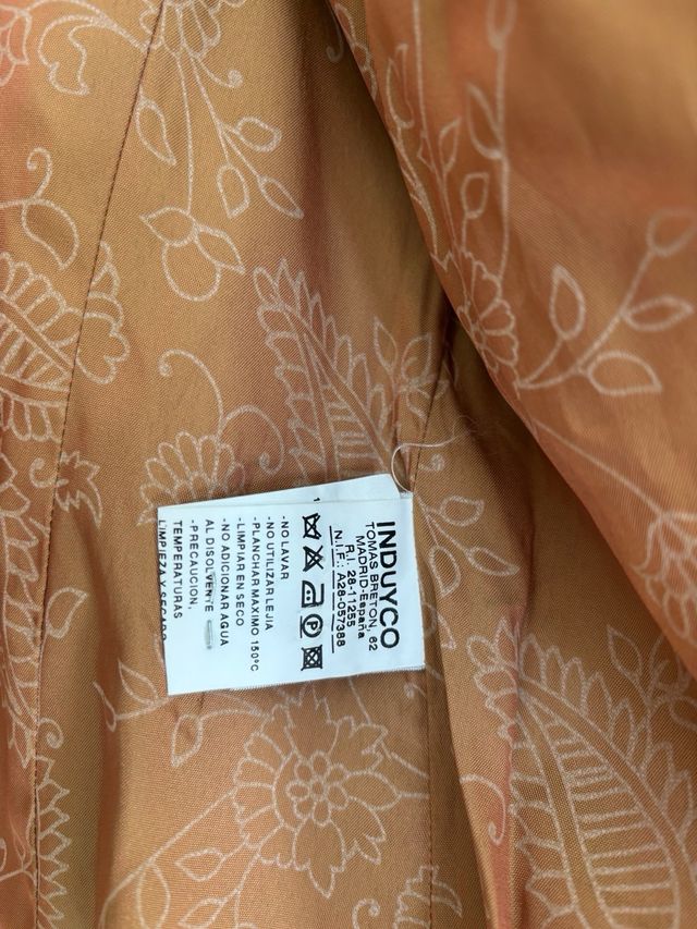 Chaqueta clásica cuadros marrón