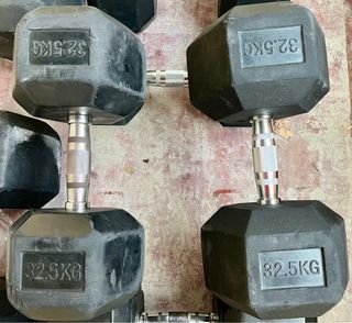 Mancuernas hexagonales 32.5 kg (par)