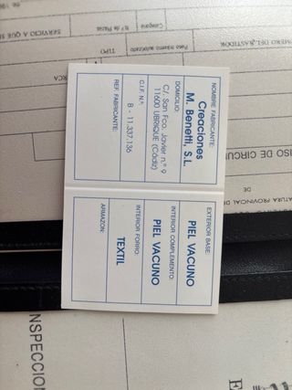 Cartera porta documentos piel 12x17 cm