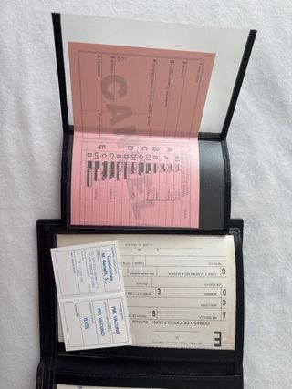 Cartera porta documentos piel 12x17 cm