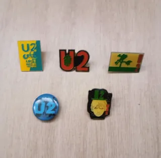 Lote 5 pins U2