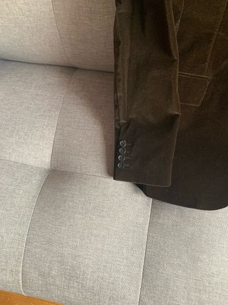 Americana marrón 2 botones 1 abertura