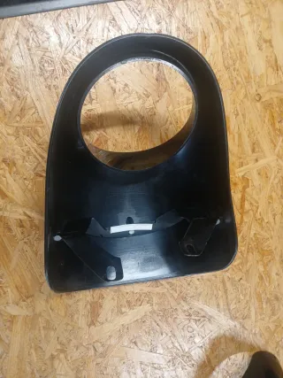 Pantalla para moto custom negra