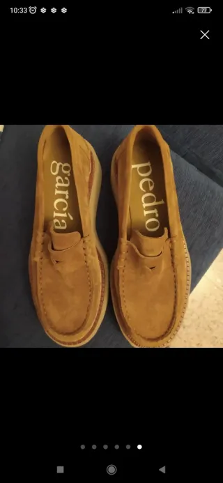 Mocasines Pedro Garcia plataforma marrón piel