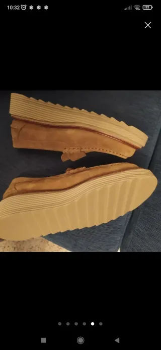 Mocasines Pedro Garcia plataforma marrón piel