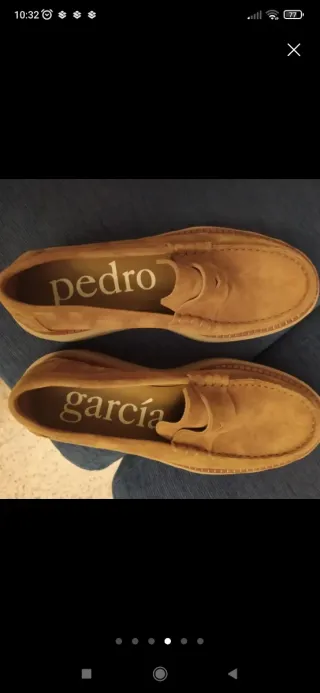 Mocasines Pedro Garcia plataforma marrón piel