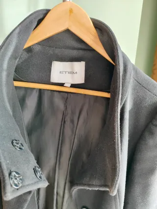 Abrigo negro ETIEM mujer