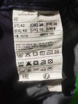 Jeans gamba ampia tg. M United colors of Benetton